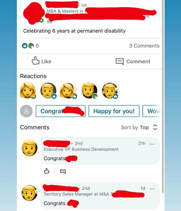 In No Way Making Fun Of The Disability But This Is A Bizarre Exchange