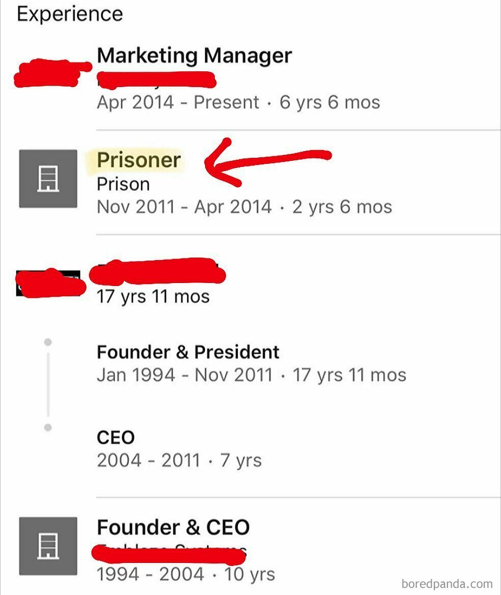 Ex-Prisoner #linkedinflex