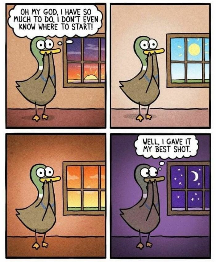 @fowllanguagecomics ... It’s Just One Of Those Days, Maybe One Of Those Years.
.
.
.
.
.
#somuchtodo #blah #meh #stress #unproductive #where #does #the #time #go #corporatehumor #corporate #humor #worklife #work #wfh #wfhlife #workfromhome #funny #funnymemes #workmeme #workmemes #workprobs #workproblems #workhumor #officelife #officememes #officememe #officehumor