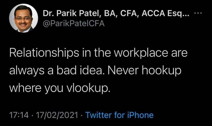 Wise Words From @parikpatelcfa
.
.
.
.
.
#wisdom #wisewords #advice #adviceoftheday #friday #fridaymood #fridayvibes #fridayfeeling #fridaymotivation #corporatehumor #corporate #humor #worklife #work #wfh #wfhlife #workfromhome #funny #funnymemes #workmeme #workmemes #workproblems #workhumor #officelife #officememes #officememe #officehumor
#meme #memes #memelife