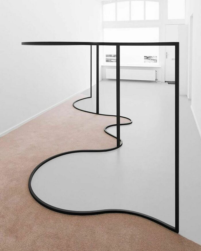 Curved Steel Art Installation Designed By Sarah-Jane Hoffmann