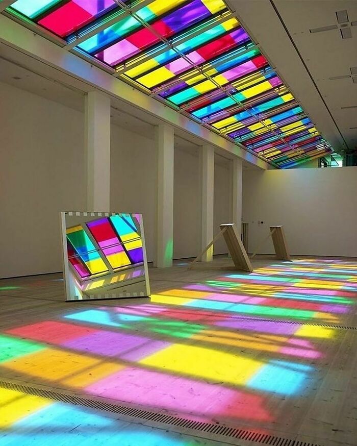 Architectural Installation At Balticgateshead⁠ Designed By Daniel Buren