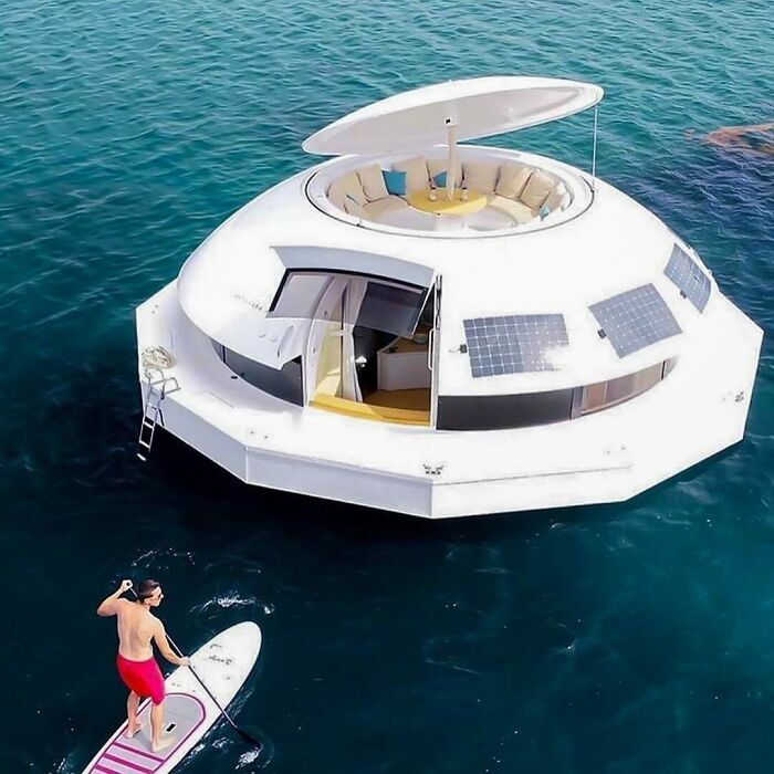 Anthenea Is A UFO-Shaped Water Suite Designed By Anthenea