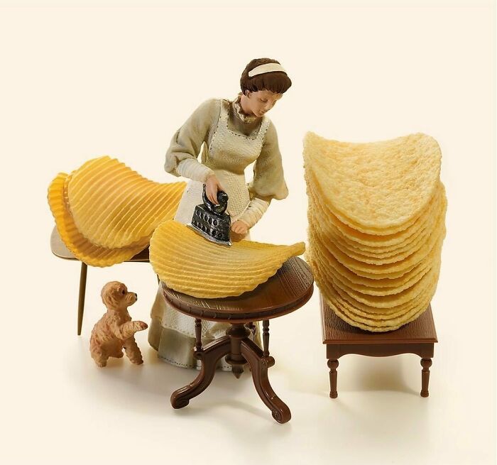 “Ironing Chips” Artwork By Tanaka_tatsuya