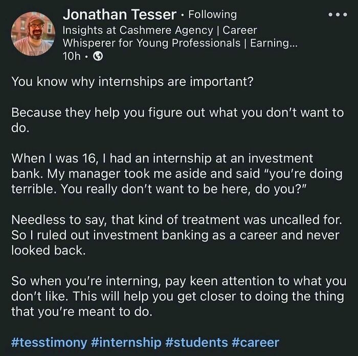 Investment Banking Intern At 16? Mf Prob Just Grabbed Coffee From The Cafeteria And Sat In A Cube Playing Solitaire