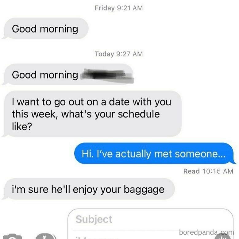 But You Just Wanted The Baggage?