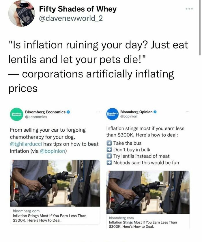 Is Corporate Greed Ruining Your Day? Kill Your Dog And Walk To Work You Poors. No One Said You Financing Extra Yachts Is Gonna Be Fun.
via The Legendary👇👇
@davenewworld_2