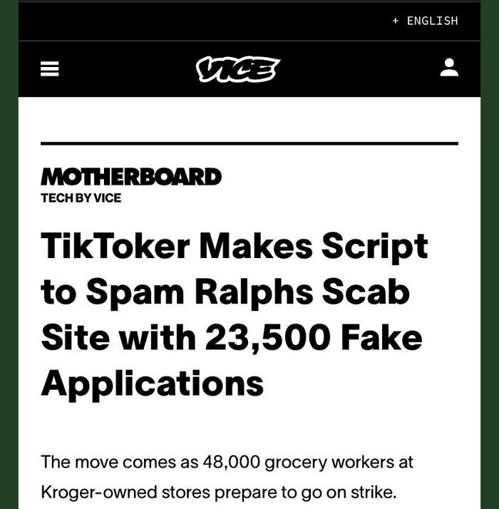 He Got Kellogg’s And Now Ralph’s When They Hired Scabs. Fucking Hero!
he Named The Script Wreckitralphs And Now I Love Him Forever.
via Twitter @seandablack