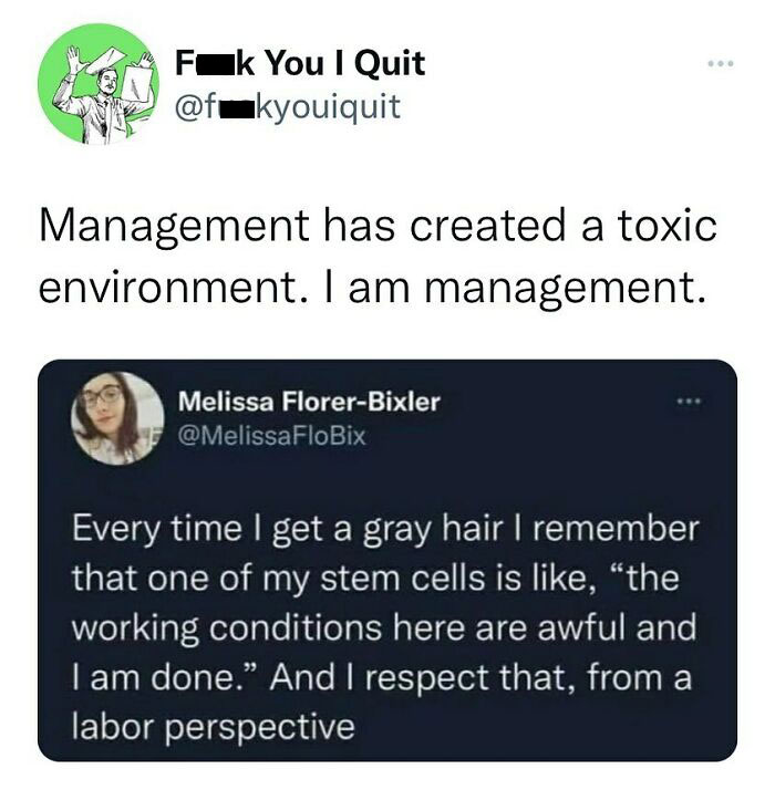 My Stem Cells Jump Ship At The First Sign Of Trouble
via Twitter: Melissaflobix