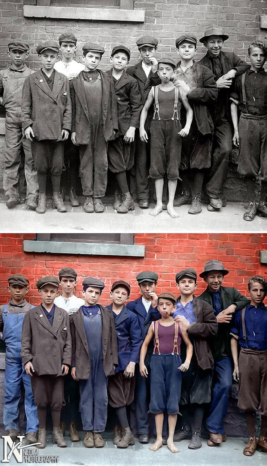 Young Mill Workers In Massachusetts, 1911. Back When There Were No Big Labor Regulations