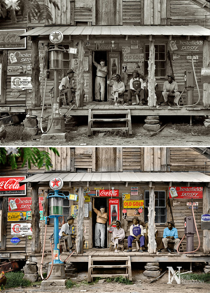 Country Store On A Dirt Road, July 1939, Gordonton, North Carolina