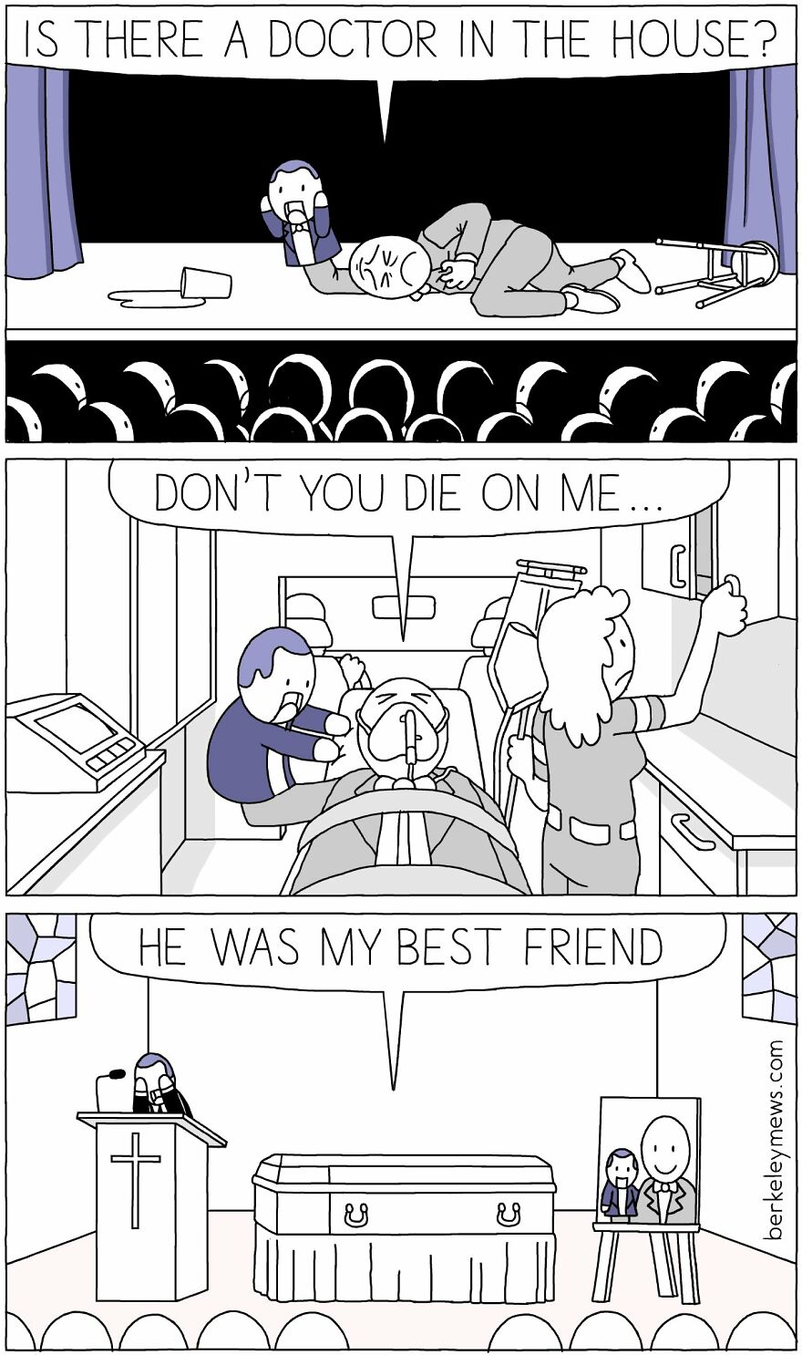 Berkeley Mews Creates Dark Humor Comics Which At First You Might Mistake Them For Innocent (38 New Pics)