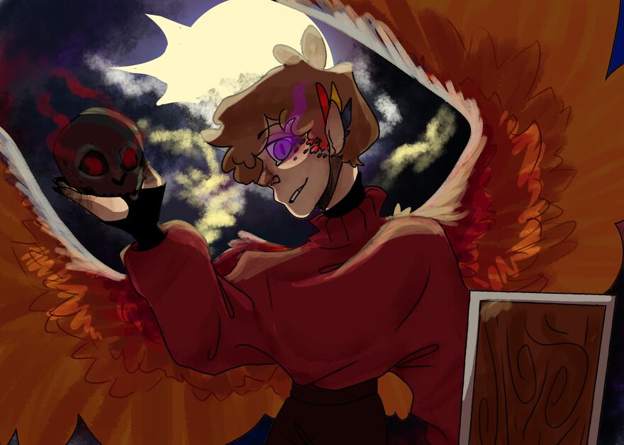 My Favorite Digital Drawing Of Mine, It's Fanart Of Grian From Last Life (Minecraft Youtube Stuff)