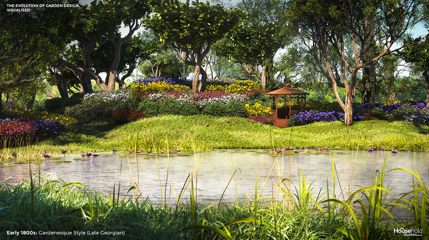 4,000 Years Of History And Evolution Of Garden Designs From All Over The World By Household Quotes