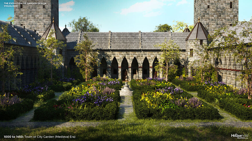 4,000 Years Of History And Evolution Of Garden Designs From All Over The World By Household Quotes