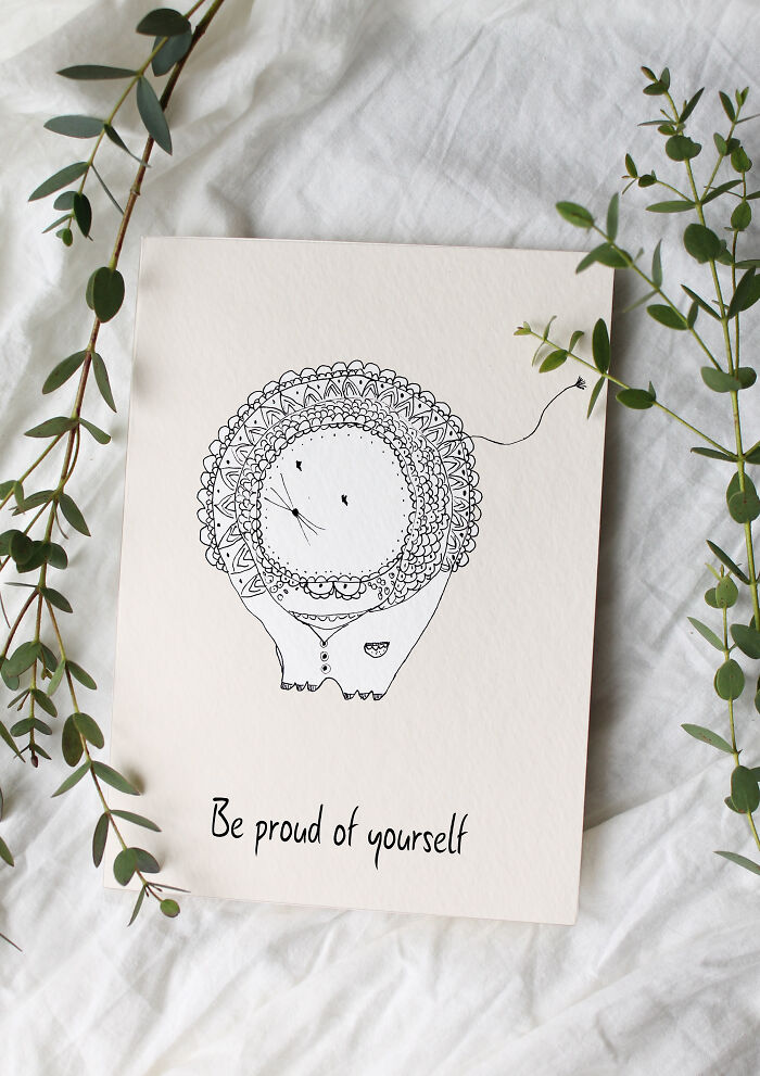 I Am An Ukrainian Artist And I Create Cute Postcards Featuring Funny Animal Drawings (18 Pics)