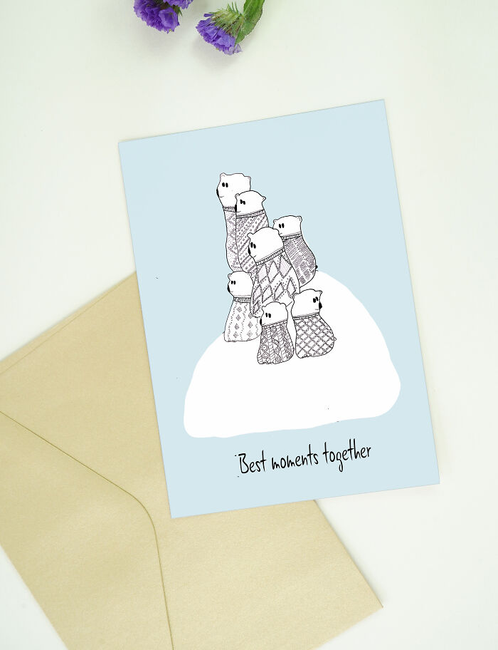 I Am An Ukrainian Artist And I Create Cute Postcards Featuring Funny Animal Drawings (18 Pics)