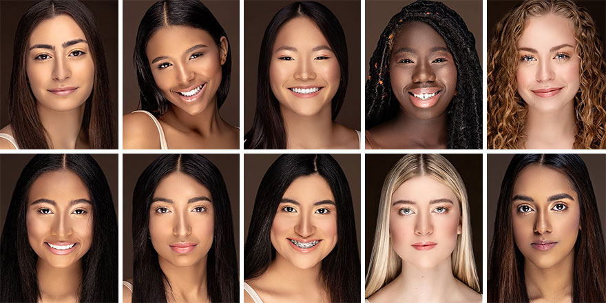 I Wanted To Show All The Shades Of Beauty And Photographed 10 Different Girls With Varying Skin Tones All Together
