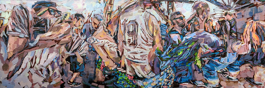 I Go To Music Festivals And Raves, Then Create Paintings Of What I See!