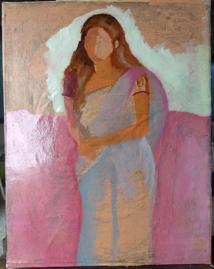 Process Of My Realistic Oil Painting, Figurative Painting