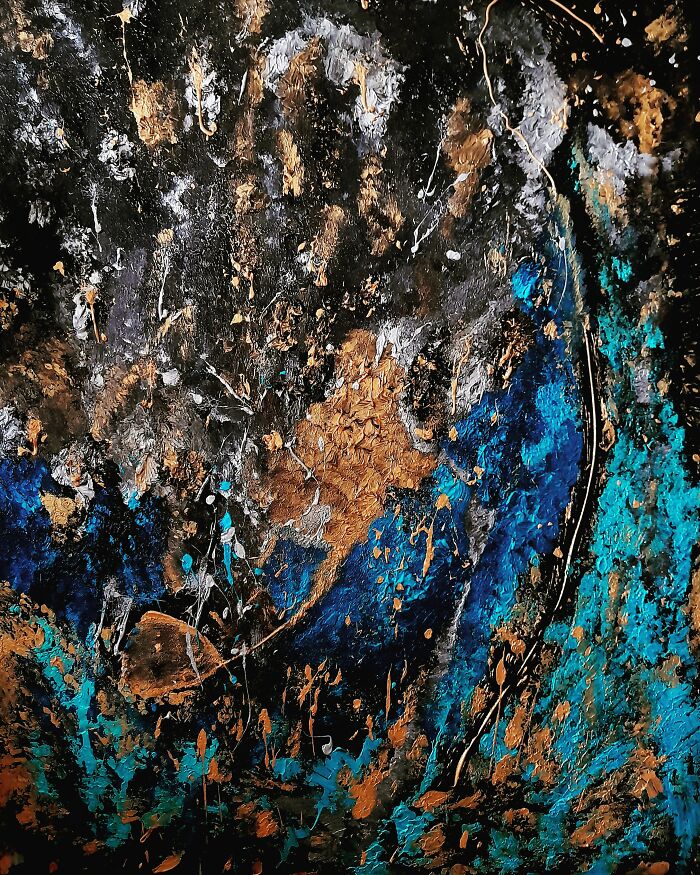 Queennoble's Satisfying Textured Abstract Wall Artworks That Will Make You Want To Run Hands Through Them (31 Pics)