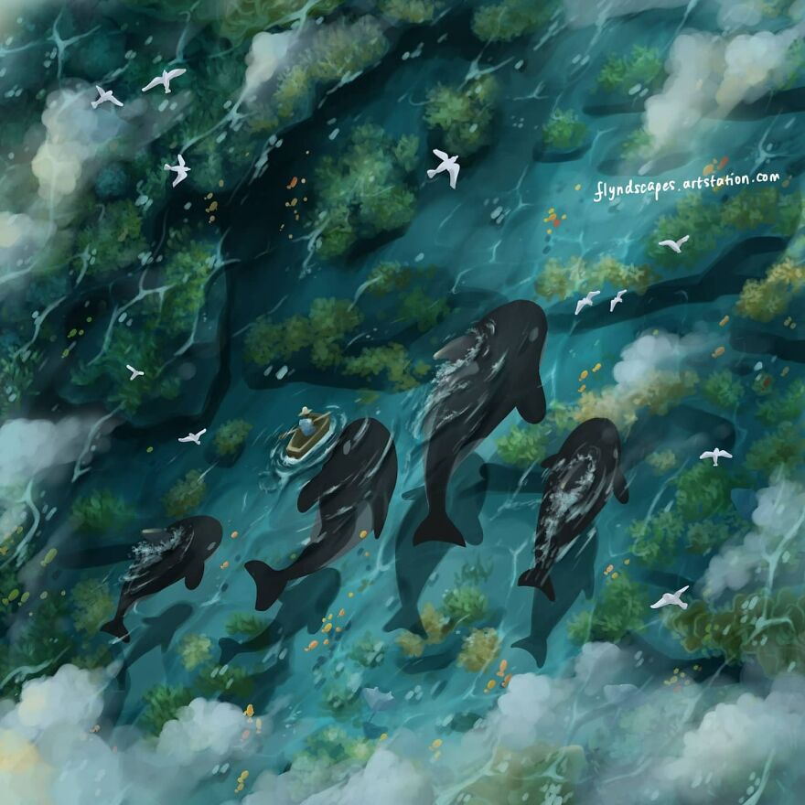 I Love Orcas, And This Was One Of My Orca Digital Illustration I Personally Really Liked