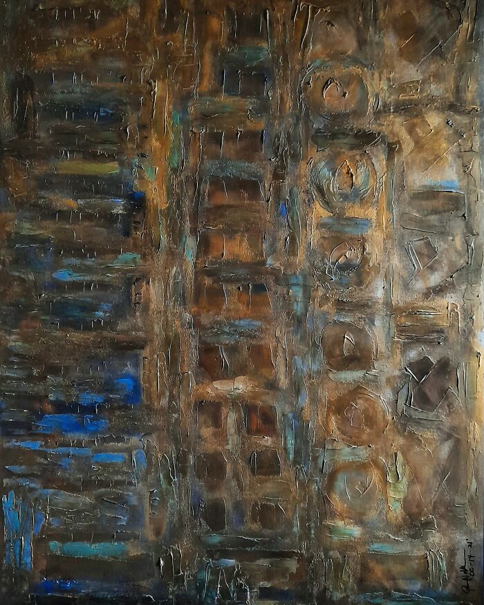 Queennoble's Satisfying Textured Abstract Wall Artworks That Will Make You Want To Run Hands Through Them (31 Pics)