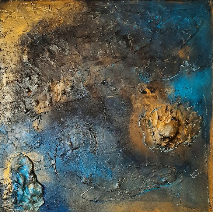 Queennoble's Satisfying Textured Abstract Wall Artworks That Will Make You Want To Run Hands Through Them (31 Pics)