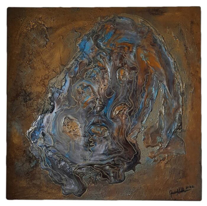 Queennoble's Satisfying Textured Abstract Wall Artworks That Will Make You Want To Run Hands Through Them (31 Pics)