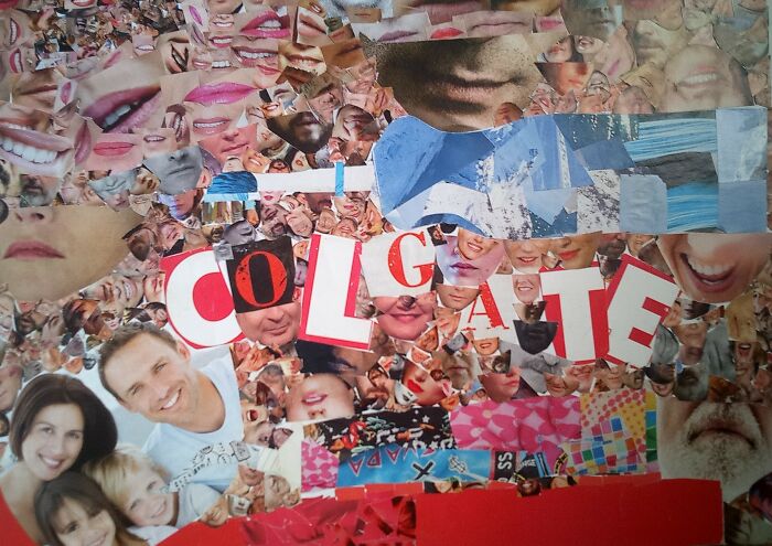 Collage Advertising ''colgate''