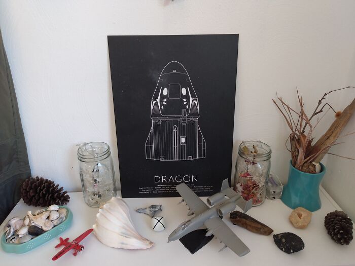 Not Technically A Nightstand, But Best I Have. Green Cloth In The Background Is My Flight Suit; Need To Clean My Room Soon