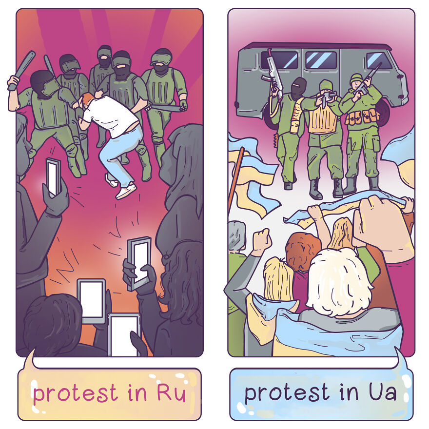 23 Comics About Love, Death And War In Ukraine