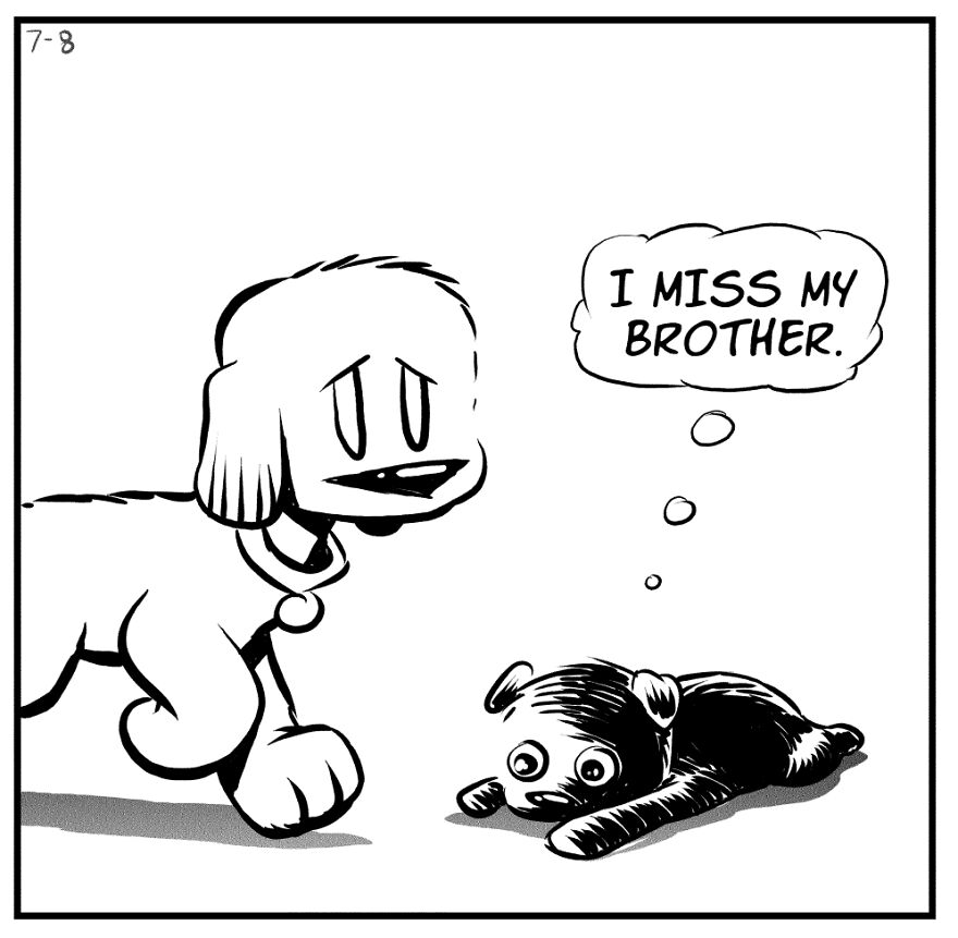 My Comics About My Scaredy Cat Rescue Dogs