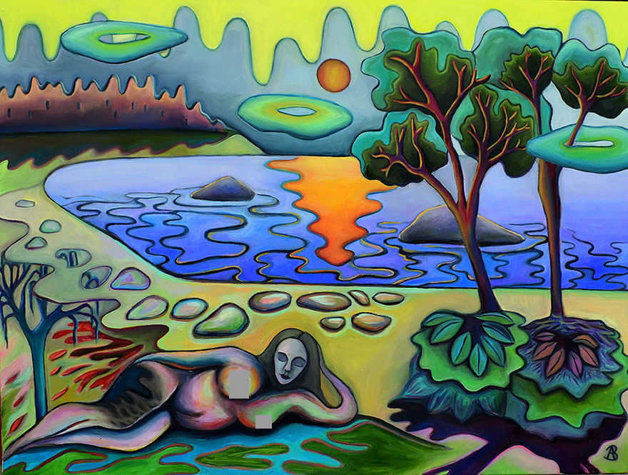 "The Shelter", Oil On Canvas, 60x80 Cm, 2021