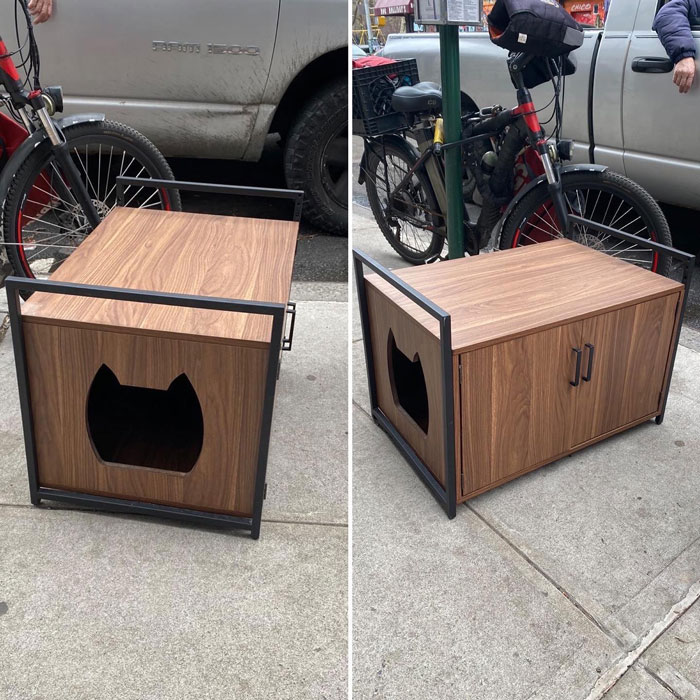 Cat People Are Going To Love This Thing. It’s Like A Bat Cave But A Cat Cave! Ave A And E. 9th St!