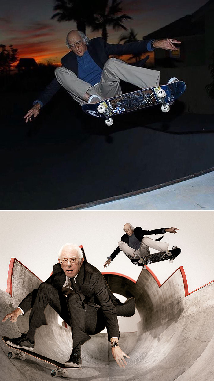 Tony Hawk Dressed As Larry David For Halloween