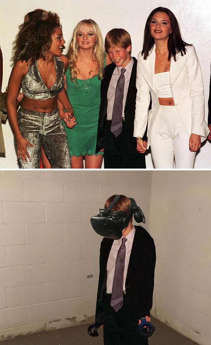 Prince Harry With The Spice Girls