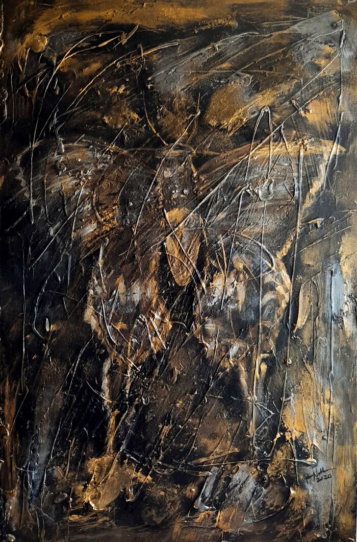 Queennoble's Satisfying Textured Abstract Wall Artworks That Will Make You Want To Run Hands Through Them (31 Pics)