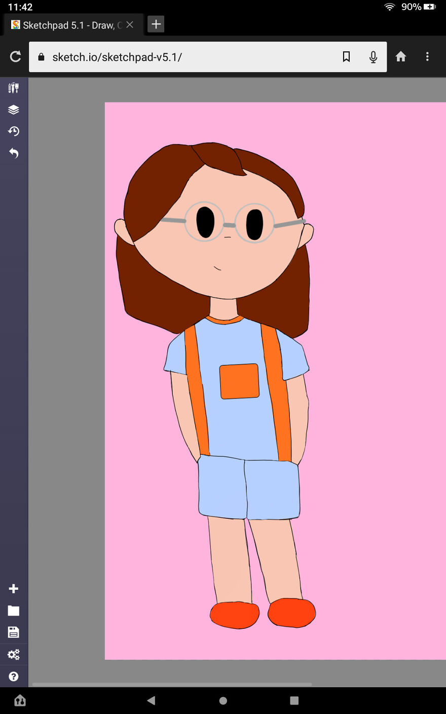 Its Simple But I Thought I'd Add It. She's An Oc Named Nova And Like You Can See I Made It On Sketchpad.ok Credit Where Credit Is Due. 😁