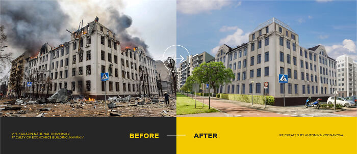 Universidad Nacional V. N. Karazin, Edificio de la Facultad de Economía, Kharkiv. Antonina Kodnakova