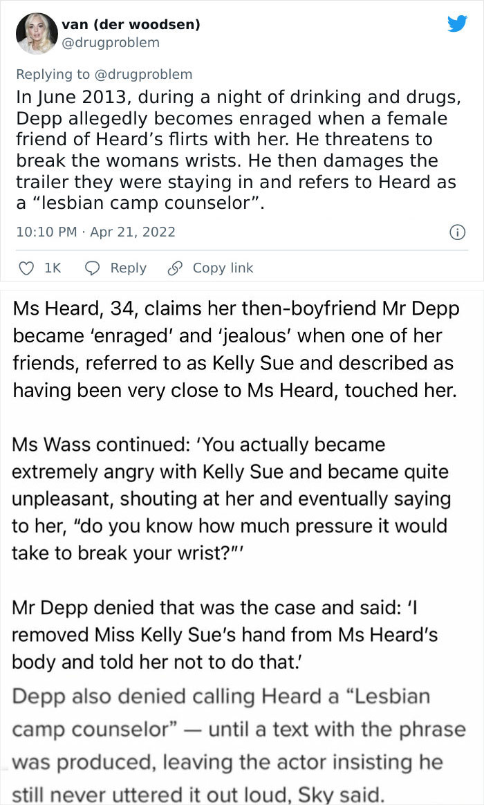 All The Things That Happened Between Johnny Depp And Amber Heard That Are Known To The Public, As Pointed Out By This Twitter User All The Things That Happened Between Johnny Depp And Amber Heard That Are Known To The Public, As Pointed Out By This Twitter User