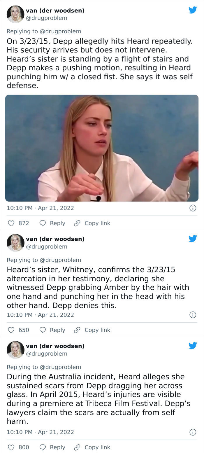 All The Things That Happened Between Johnny Depp And Amber Heard That Are Known To The Public, As Pointed Out By This Twitter User All The Things That Happened Between Johnny Depp And Amber Heard That Are Known To The Public, As Pointed Out By This Twitter User