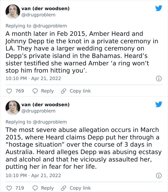All The Things That Happened Between Johnny Depp And Amber Heard That Are Known To The Public, As Pointed Out By This Twitter User All The Things That Happened Between Johnny Depp And Amber Heard That Are Known To The Public, As Pointed Out By This Twitter User