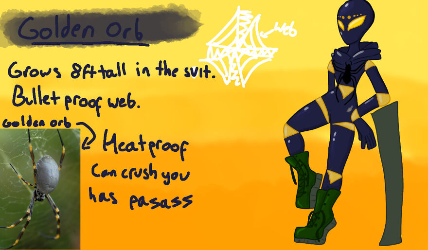 Adding Another One! ^^ My Spidersona, Golden Orb