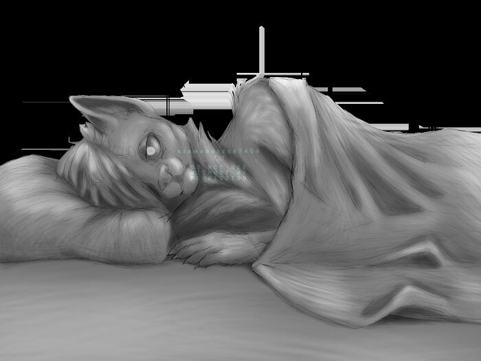 I Don't Have Much On Paper, But This Is One Of My Digital Things. A Sad Oc Of Mine✨