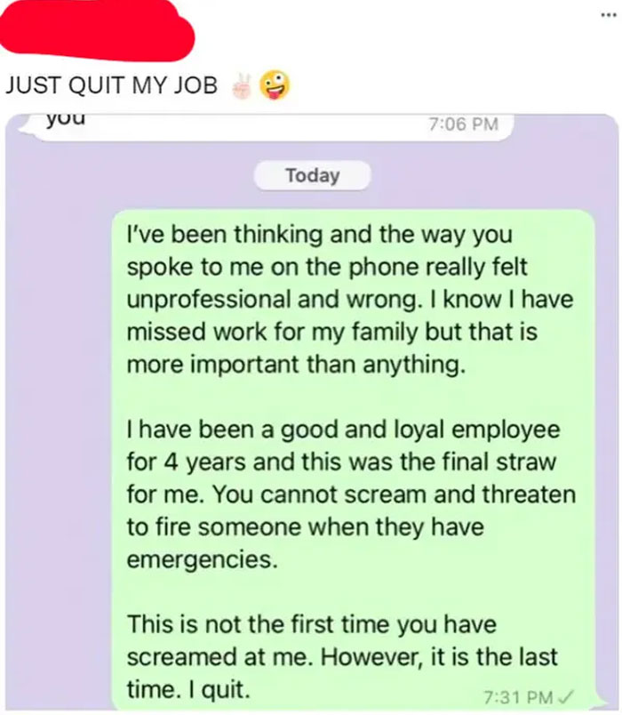 She Said F**k You I Quit!