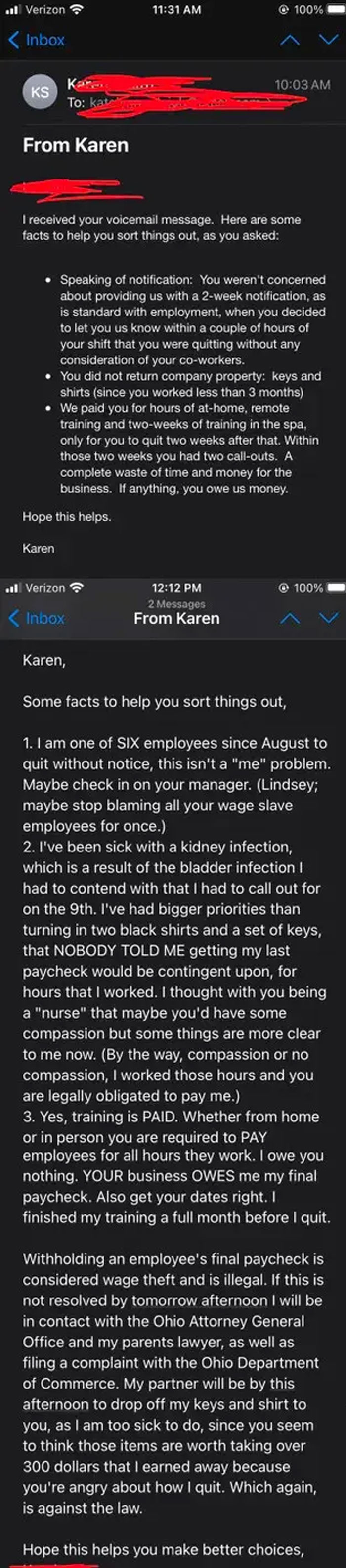 I Quit My Job 2 Weeks Ago And They Reversed My Final Direct Deposit Without Notifying Me In Retaliation