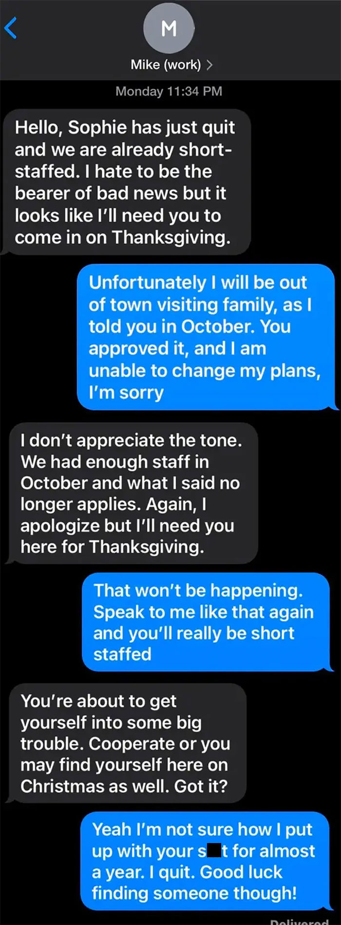 Finally Decided I’d Had Enough Of My P.o.s. Boss On Monday, & Damn Did It Feel Good