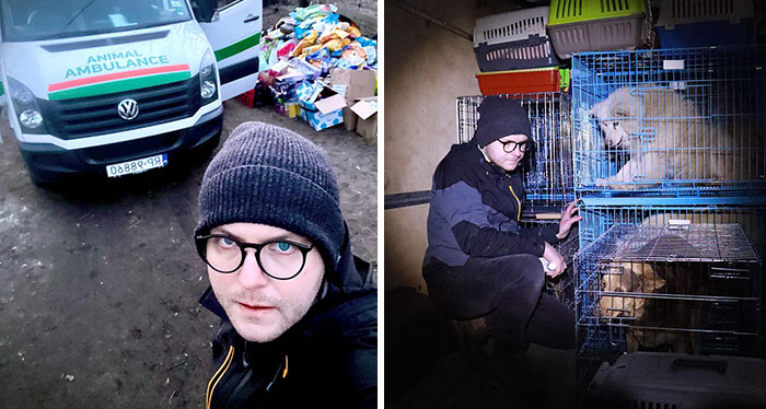 Brave Vet Rescues Traumatized Pets From Ukraine And Delivers Them To Safety
