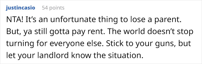 “My Roommate’s Mom Passed Away Unexpectedly”: Woman Baffled After Her 27 Y.O. Friend Kept Insisting That She Should Pay Her Part Of Rent “My Roommate’s Mom Passed Away Unexpectedly”: Woman Baffled After Her 27 Y.O. Friend Kept Insisting That She Should Pay Her Part Of Rent